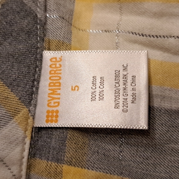 Gymboree girls size 5 gray & yellow plaid dress - Picture 4 of 4